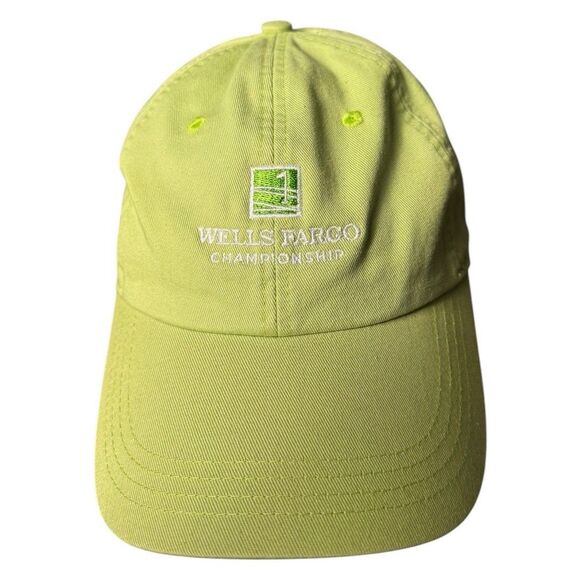 Wells Fargo Hat Green‎ Adjustable Strapback Cotton Embroidered Logo Cap B18G